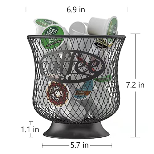  Coffee Pod Holder, Sturdy K Cup Organizer, Large Capacity K Cup Storage For Keuring Espresso Capsule Coffee Creamer, Easy To Refill And Organize For Cafe Bar, Coffee Bar Decor