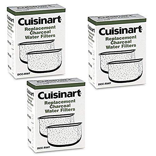  DCC-RWF *Triple Pack* Charcoal Water Filters In Cuisinart DCC-RWF Retail Box