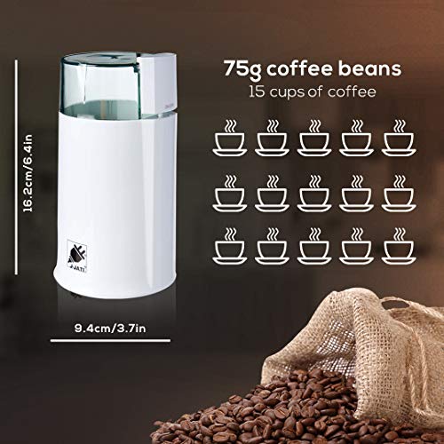  Ati Electric Coffee Grinder Mill With Large Grinding Capacity And HD Motor/Spices, Herbs, Nuts, Grains And More And More (Coffee Grinder)