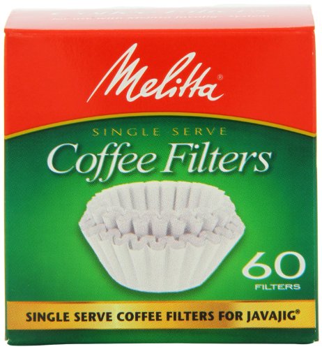 Melitta 63229 Single Serve Coffee Filters For JavaJigTM 60 Count (Pack Of 4)