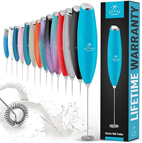  Powerful Milk Frother For Coffee With Upgraded Titanium Motor - Handheld Frother Electric Whisk, Milk Foamer, Mini Blender And Electric Mixer Coffee Frother For Matcha, No Stand - Royal Blue