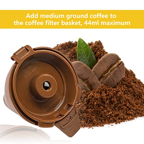  IFEPFR 2 Pack Reusable Coffee Filters & 1 Pack 30ml Spoon, Permanent Coffee Brew Basket Compatible With Hamilton Beach Flexbrew 49974 49975 49976 49979 49957 49954 49947 49940 49950 49966 49968