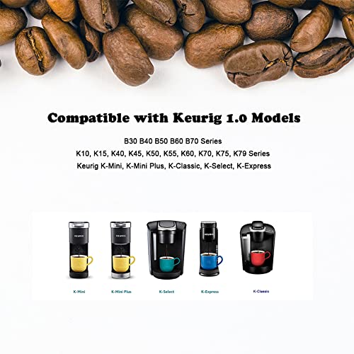  Reusable Coffee Pods, BPA-Free, Reusable K Cups For Keurig, Compatible With Keurig 1.0, Brew Coffee Or Tea, Dishwasher Safe, Fits K-Classic, K-Mini Series (3 Pack)