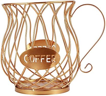  AOZBZ Coffee Pod Holder, Coffee Pod Organizer, Coffee Pod Storage Cup, K Cup Holder Coffee Storage Basket For Home Cafe Hotel (L Size)