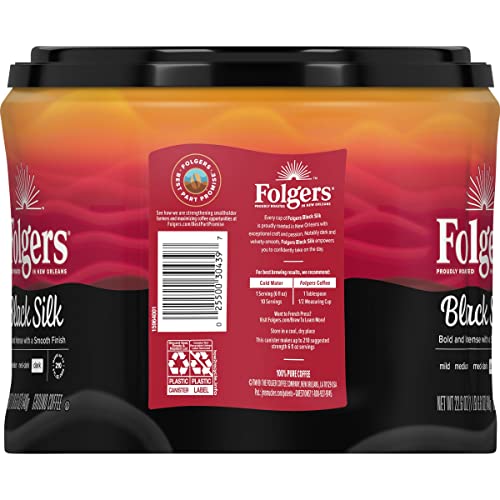  Black Silk Dark Roast Coffee, 22.6 Ounces (Pack Of 6)