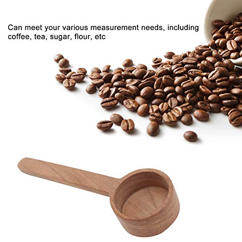  Offee Scoop For Ground Coffee, Black Walnut Wooden Coffee Measuring Spoon For Coffee Beans Or Tea 8g/10g(Long Handle)