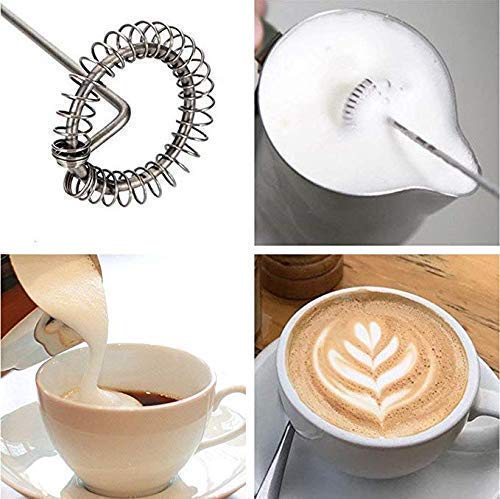  Electric Coffee Beater Foam Maker Milk Frother Hand Blender Mixer Froth Whisker Latte Maker For Milk,Coffee,Egg Beater,Juice,Cafe Latte,Espresso,Cappuccino,Lassi ( Multicolor )