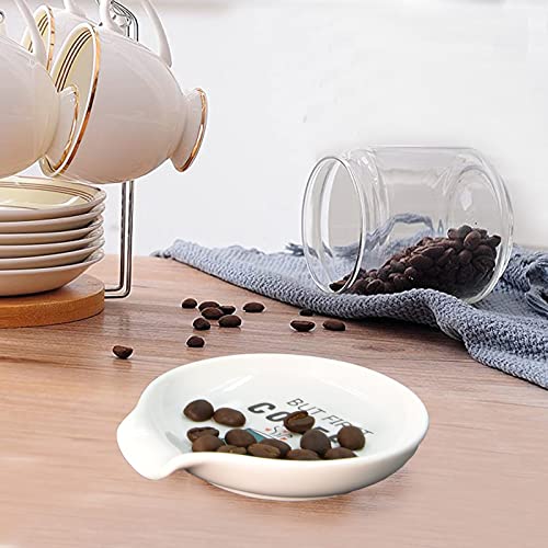  Offee Spoon Rest Coffee Bar Accessories, Small Teaspoon Holder Coffee Station Décor – But First, Coffee