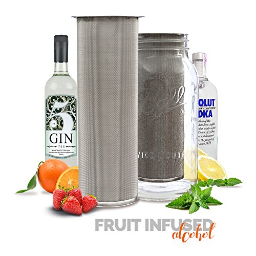 Altura The TUBE+ Cold Brew Coffee Maker | Cold Brew Coffee Filter For Wide Mouth Mason Jar | Stainless Steel Cold Brew Filter The TUBE+ (64oz/2qt)