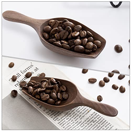  Spoons Coffee Beans 2pcs Wooden Coffee Beans Kitchen Coffee Bean Scoop Wooden Grain Spoon Food Scoops For Canisters Spoon Scoop: Loose Condiment Bulk