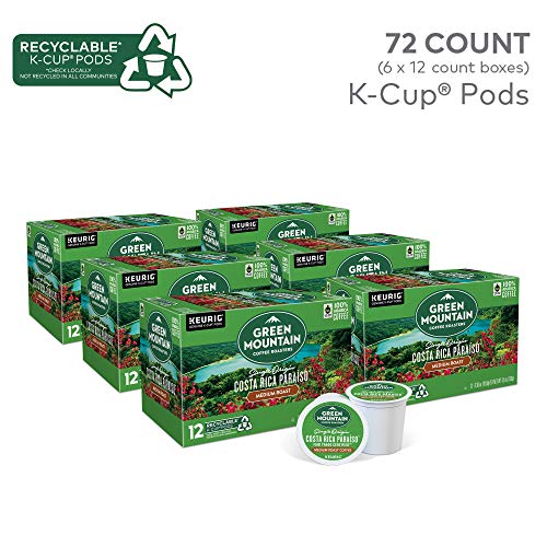  Ca Paraiso, Single-Serve Keurig K-Cup Pods, Medium Roast Coffee Pods, 12 Count (Pack Of 6)