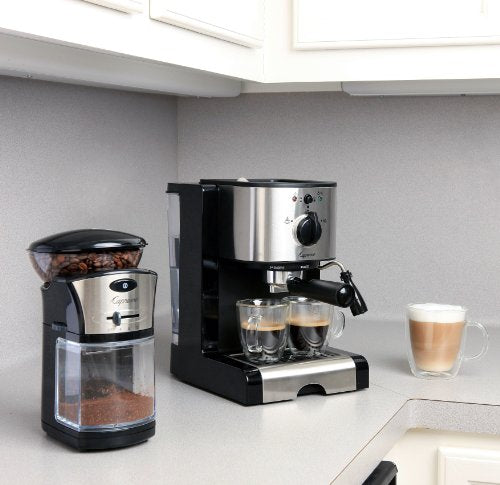  116.04 Pump Espresso And Cappuccino Machine EC100, Black And Stainless