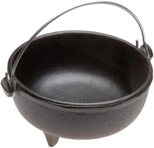  Pre Seasoned Ol' Iron Kettle, 6 Inch Diameter