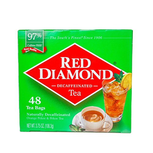  Ed Diamond Iced Tea Bags, Decaffeinated, Family Size Tea Bags, Delicious And Freshly Brewed Taste, Special Premium Blend, 24 Count (Pack Of 6)