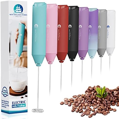  Ctric Milk Frother Handheld, Battery Operated Whisk Beater Foam Maker For Coffee, Cappuccino, Latte, Matcha, Hot Chocolate, Mini Drink Mixer, No Stand, Black