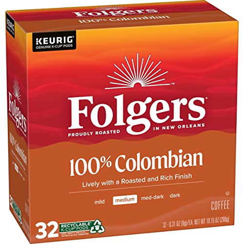  Folgers Breakfast Blend Mild Roast Coffee, 128 Keurig K-Cup Pods