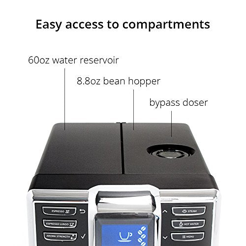  Gaggia Anima Coffee And Espresso Machine, Includes Steam Wand For Manual Frothing For Lattes And Cappuccinos With Programmable Options,Black