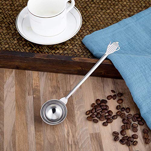  0.35 Oz Stainless Steel Coffee Scoop Spoon With Long Handle Tablespoon Measure Scoops Espresso Maker Spoons For Tea Sugar Coffee Bean Flour 7.9 In
