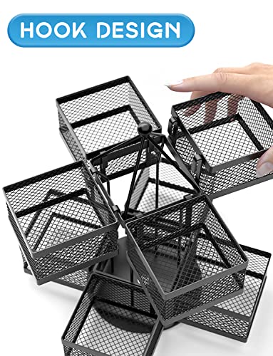  Ea Bag Organizer, Tea Bag Storage Holder Spinning Carousel 96 Teabags Container, Lazy Susan Coffee Creamer Sweetener Tea Caddy For Kitchen Counter Cabinet Pantry Shelf Organizer