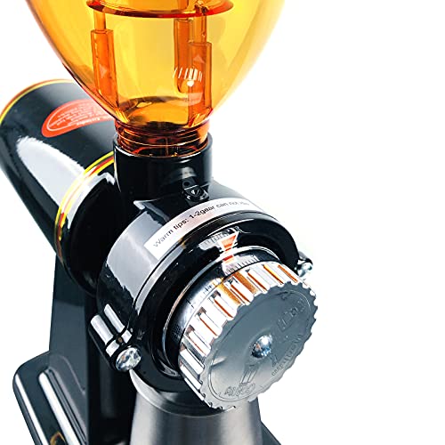 Electric Coffee Grinder 180W Coffee Espresso Bean Grinder Automatic Burr Grinder Coffee Mill Adjustable 8 Gear Commercial Home Milling Grinding Machine Professional Miller