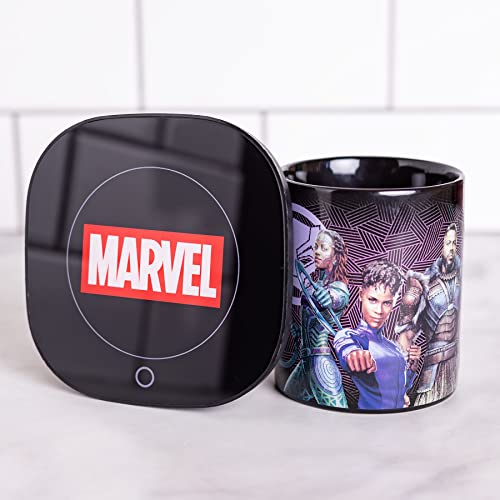  Lack Panther Wakanda Forever Mug Warmer With Mug – Keeps Your Favorite Beverage Warm - Auto Shut On/Off