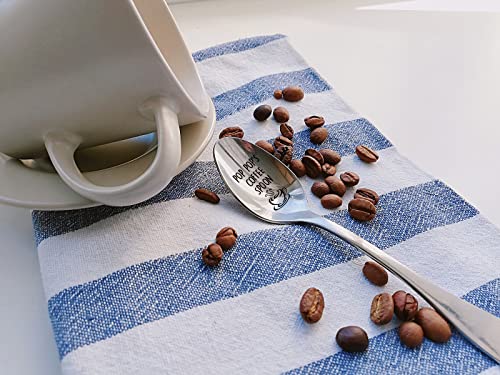  Pop Pop's Coffee Spoon Funny Engraved Stainless Steel Spoon, Best Coffee Spoon Gifts For Women, Men, Teen, Kids, Coffee Lovers, Birthday Christmas Valentine Gifts