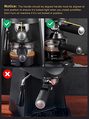  Espresso Machine, 3.5Bar Espresso Coffee Maker, Espresso And Cappuccino Machine With Milk Frother, Espresso Maker With Steamer