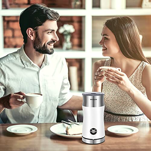 Lectric Milk Frother, 4 IN 1 Electric Milk Steamer, Automatic Warm And Cold Milk Foam Maker, 8.4oz/250ml, Stainless Steel Milk Warmer For Latte, Cappuccinos, Macchiato, Hot Chocolate Milk