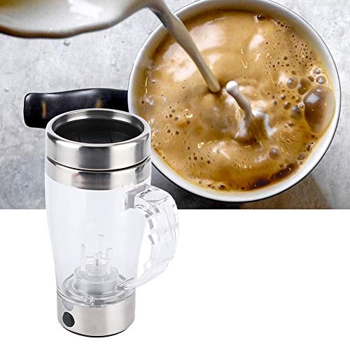  350ml Automatic Electric Coffee Self Stirring Cup, Stainless Steel Mixing Mug, For Coffee, Tea, Hot Chocolate Milk