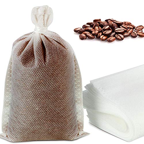  100 Pieces Cold Brew Coffee Filter Bag Disposable Fine Mesh Filter Bags Food Strainer Bags Practical Mesh Brewing Bags With Drawstring For Coffee, Cold Brew, Concentrate, 6 X 8 Inch