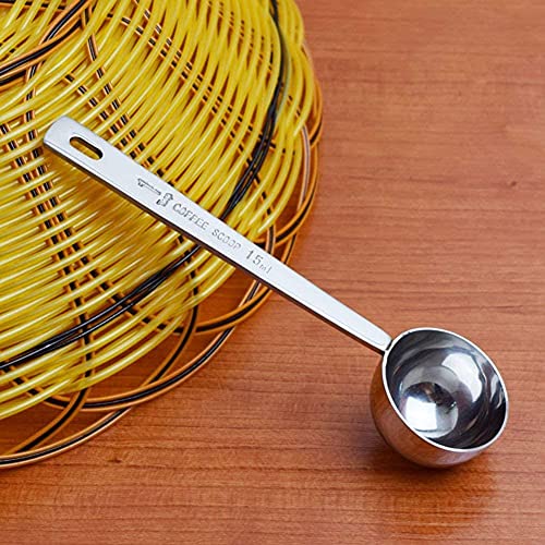  ZELOKAY 15ml Coffee Scoop, Stainless Steel 1 Table Spoon