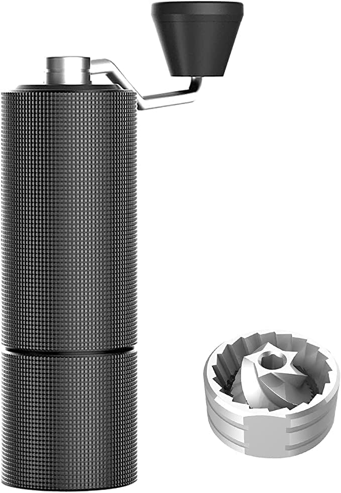  New -Chestnut C2 Fold Manual Coffee Grinder With Foldable Handle, Adjustable Stainless Steel Conical Burr Coffee Grinder, Hand Coffee Grinder For Pour Over Coffee, French Press, Dark Gray