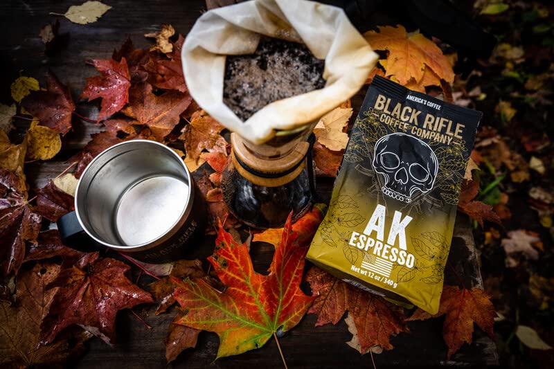  , AK-47 Espresso,100% Arabica Coffee,Colombian Supremo Roasted Dark, Whole Bean 12 Oz Bag