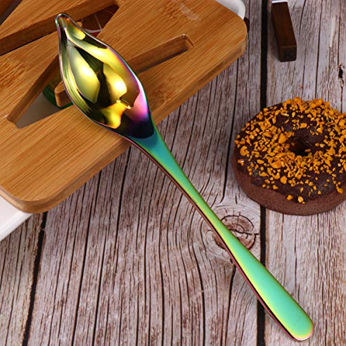  Decorating Spoon Stainless Seasoning Scoop Pointed Chocolate Spoon Precision Drawing Decorating Culinary Pencil For Cake Dessert Coffee Plate Dish Sauce