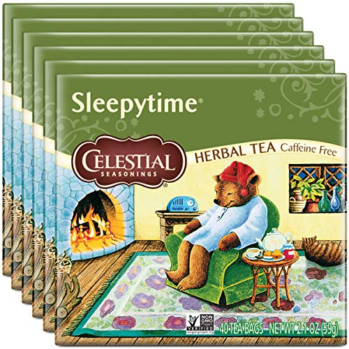 Celestial Seasonings® Herbal Tea, Sleepytime, 40 Count (Pack Of 6)