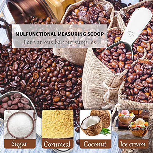  Coffee Scoop Set, Stainless Steel Coffee Spoon Short & Long Handle, Spoon Measuring Spoon Set For Coffee, Loose Tea, Sugar Or Flour