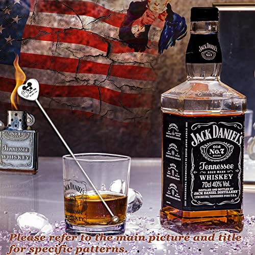  Funny Coffee Stir Sticks Engraved With Love You More Stainless Steel Reusable Beverage Drink Stirrer, Novelty Humor Gift For Tea Coffee Lover Men Women Dad Mom Xmas Birthday