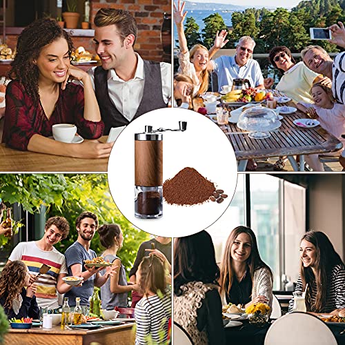 Upgrade Manual Coffee Grinder, Premium Coffee Bean Mill With Ceramic Burrs And Adjustable Coarseness, Portable Hand Coffee Bean Mill For Office, Home, Traveling, Camping,Outdoor