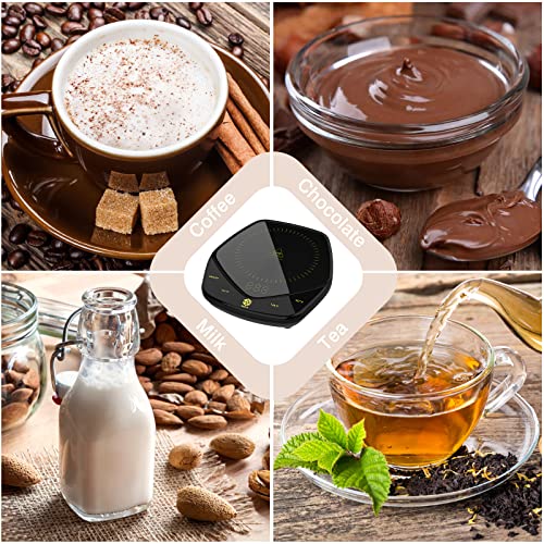  Mug Warmer Coffee Warmer For Desk Heater Accessories 131℉/149℉/167℉ Adjustable Temperature 25W 4h Auto Shut Off-Setting Cup Warmer For Coffee, Beverage, Milk, Tea, Water (Mug Not Included)