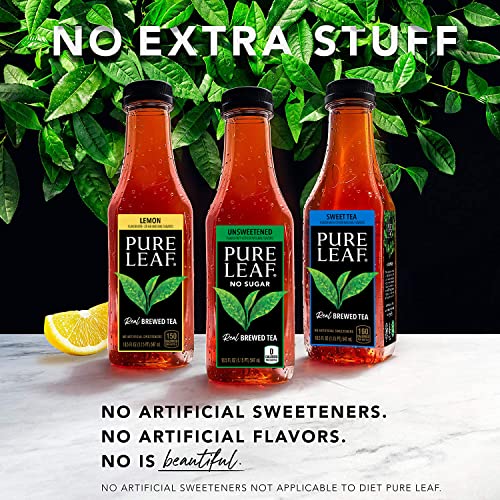  Iced Tea, Unsweetened Black Tea, 18.5 Oz Bottles (12 Pack)